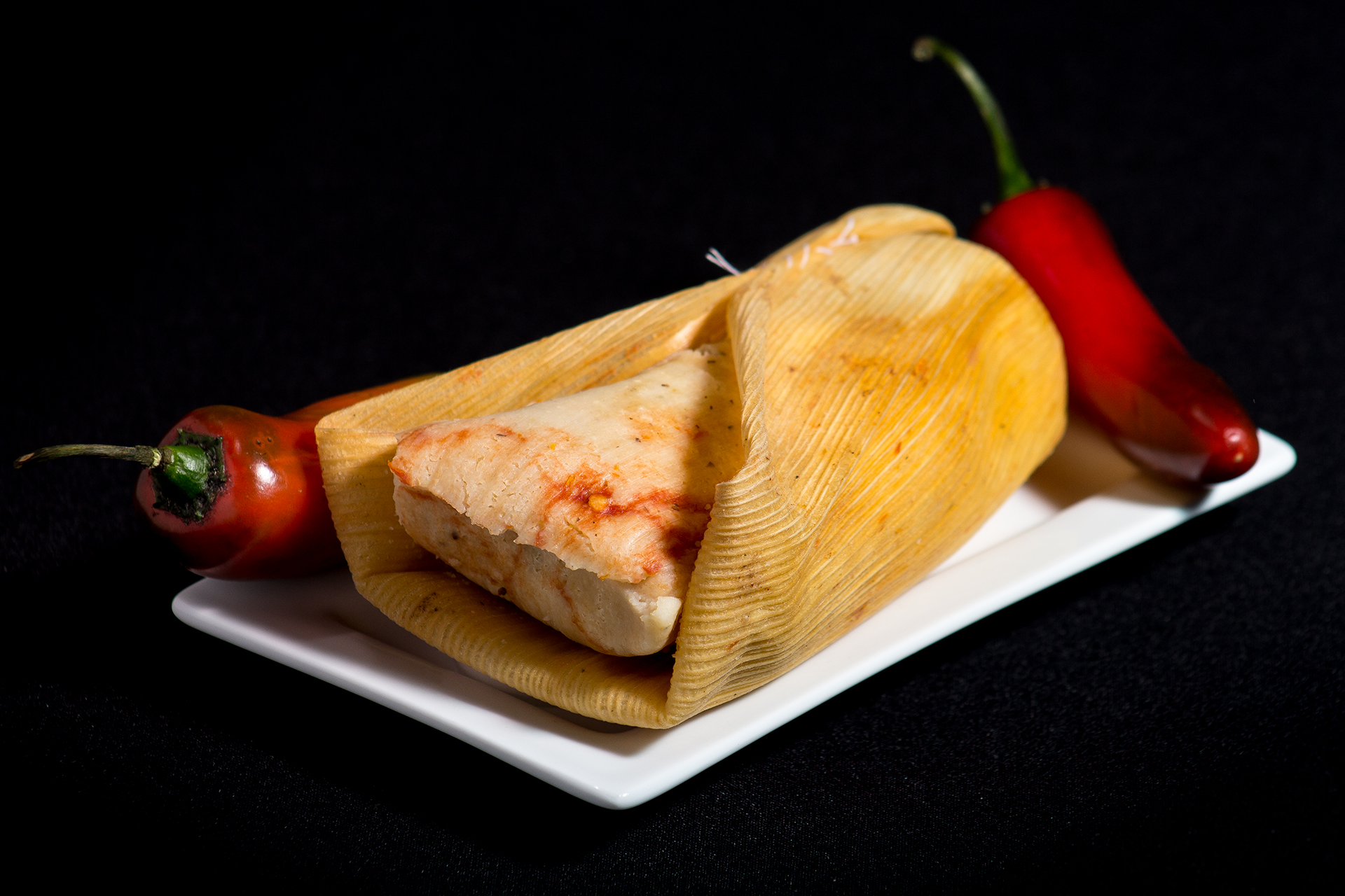 Tamal de rajas con pollo